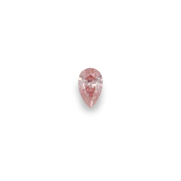 0.33CT FANCY INTENSE PINK/VS2 PEARSHAPED ARGYLE PINK DIAMOND - IGI COLLECTORS EDITION (Image 1)