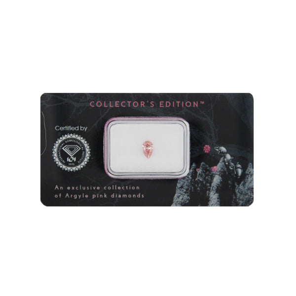 0.33CT FANCY INTENSE PINK/VS2 PEARSHAPED ARGYLE PINK DIAMOND - IGI COLLECTORS EDITION (Image 2)