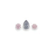 0.19CT = 3 X FANCY PINK-FANCY GREY BLUE/SI1 PEARSHAPED/ROUND BRILLIANT CUT ARGYLE PINK DIAMONDS - IGI COLLECTORS EDITION (Thumbnail 1)
