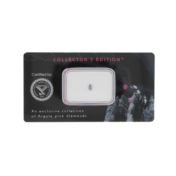 0.15CT FANCY GREY BLUE/SI2 PEAR SHAPE ARGYLE PINK DIAMOND - IGI COLLECTORS EDITION (Image 2)