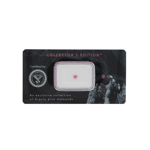 0.13CT FANCY VIVID PURPLISH PINK/SI1 HEART SHAPED ARGYLE PINK DIAMOND - IGI COLLECTORS EDITION (Image 2)