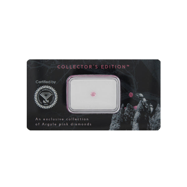 0.07CT FANCY INTENSE PINK/SI1 ROUND BRILLIANT CUT ARGYLE PINK DIAMOND - IGI COLLECTORS EDITION (Image 2)