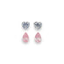 0.15CT = 2 X FANCY INTENSE PINK/SI2 PEARSHAPED ARGYLE PINK DIAMONDS. 0.19CT = 2 X FANCY GREYISH BLUE-FANCY BLUE-GREY/SI2 HEARTSHAPED ARGYLE PINK DIAMONDS - IGI COLLECTORS EDITION (Thumbnail 1)