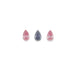 0.15CT = 3 X FANCY INTENSE VIOLETISH GREY (X2) AND FANCY INTENSE PINK (X1)/SI1 PEAR SHAPED ARGYLE PINK DIAMONDS - IGI COLLECTORS EDITION (Thumbnail 1)
