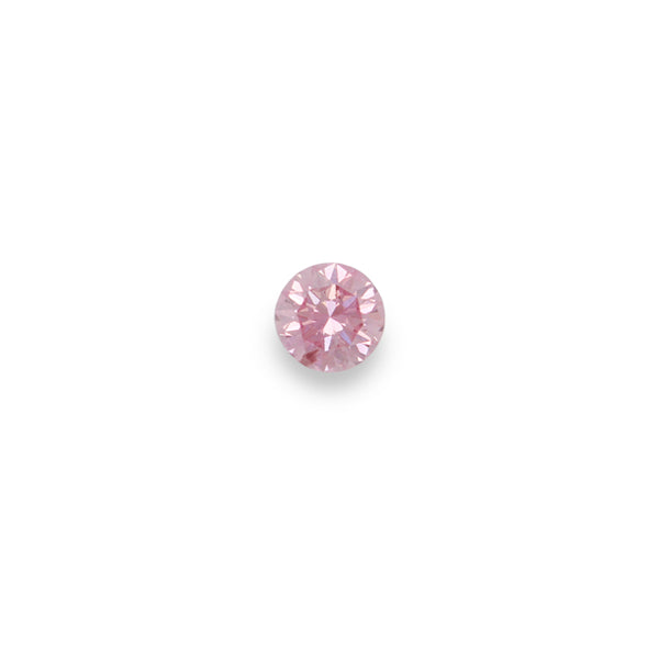 0.65CT FANCY INTENSE PURPLISH PINK/I1 ROUND BRILLIANT CUT ARGYLE PINK DIAMOND - IGI COLLECTORS EDITION (Image 1)