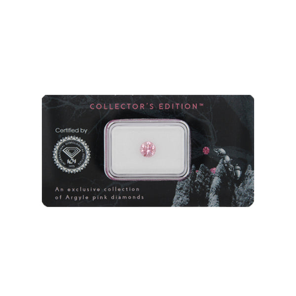 0.65CT FANCY INTENSE PURPLISH PINK/I1 ROUND BRILLIANT CUT ARGYLE PINK DIAMOND - IGI COLLECTORS EDITION (Image 2)