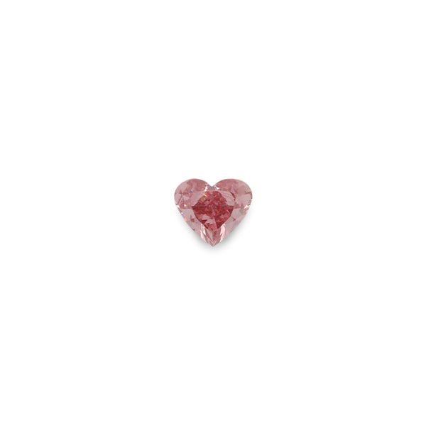 0.35CT FANCY INTENSE PINK/SI1 HEART SHAPE ARGYLE PINK DIAMOND - IGI COLLECTORS EDITION (Image 1)