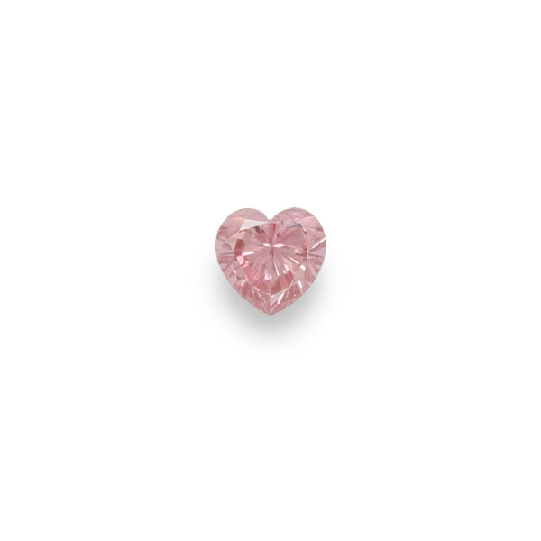 0.13CT FANCY INTENSE PINK/VS2 HEART SHAPED ARGYLE PINK DIAMONDS - IGI COLLECTORS EDITION (Image 1)