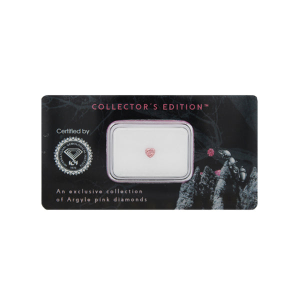 0.13CT FANCY INTENSE PINK/VS2 HEART SHAPED ARGYLE PINK DIAMONDS - IGI COLLECTORS EDITION (Image 2)