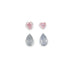 0.29CT = 4 X PEAR SHAPE/GREY BLUE AND HEART SHAPE/FANCY PINK ARGYLE PINK DIAMONDS - IGI COLLECTORS EDITION (Thumbnail 1)