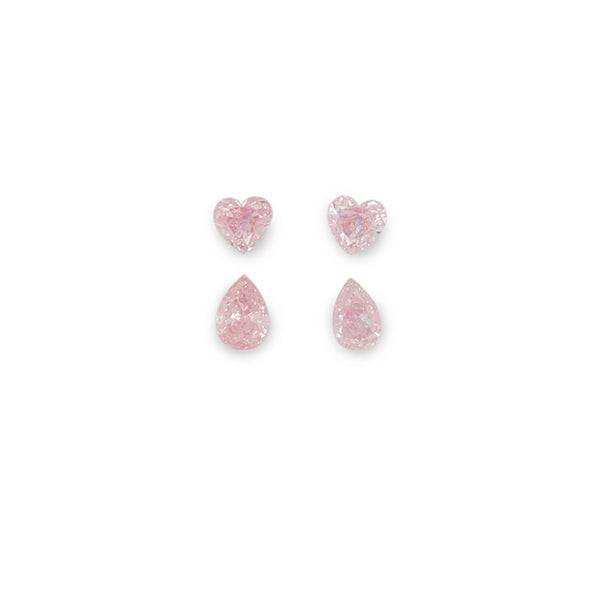 4 X FANCY PINK/SI1 HEART SHAPE AND PEAR SHAPE ARGYLE PINK DIAMONDS - IGI COLLECTORS EDITION (Image 1)