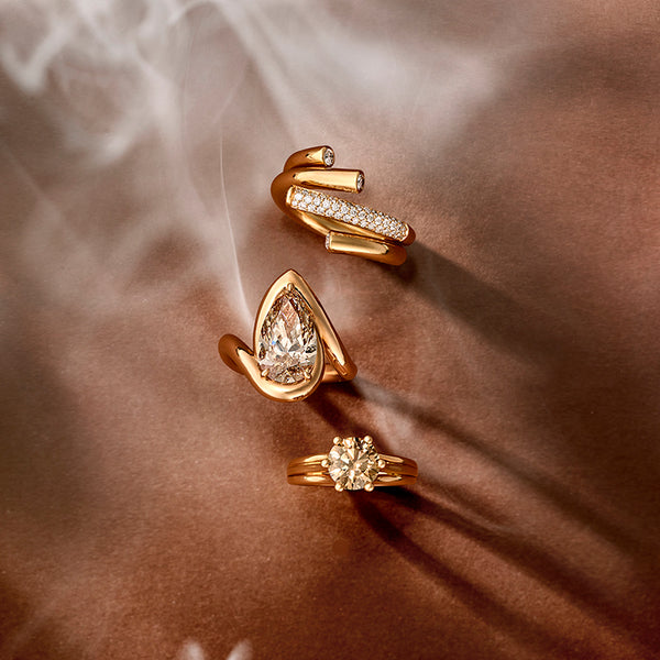 18CT ROSE GOLD 5.06CT COGNAC DIAMOND RING (Image 4)