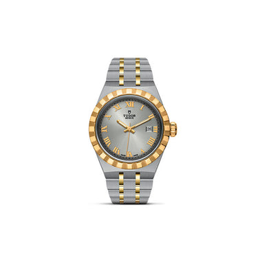 TUDOR ROYAL DATE STEEL & YELLOW GOLD 28MM