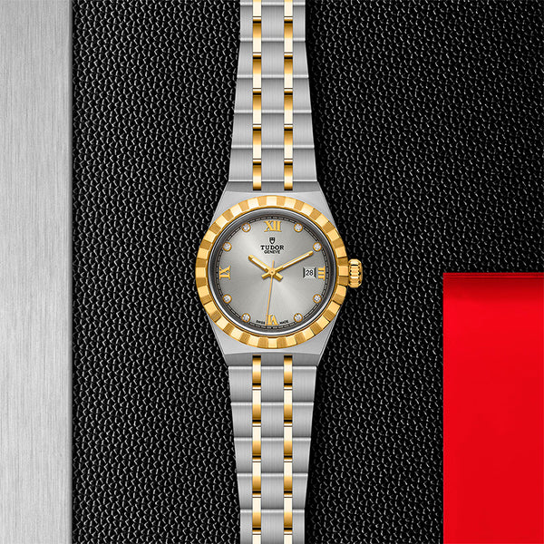 TUDOR ROYAL DATE STEEL & YELLOW GOLD 28MM (Image 2)