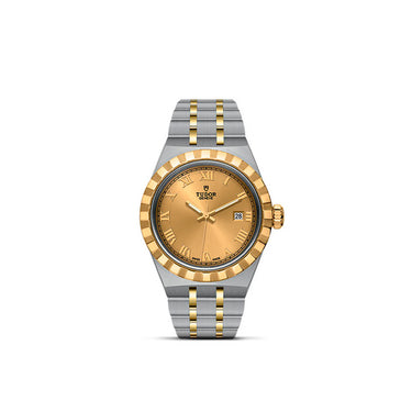 TUDOR ROYAL DATE STEEL & YELLOW GOLD 28MM