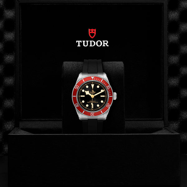 TUDOR BLACK BAY 41MM UNIDIRECTIONAL BEZEL BLACK ON RUBBER BLACK STRAP (Image 3)