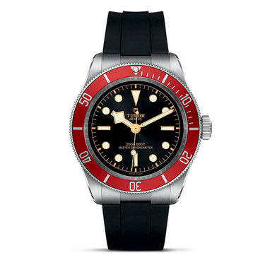 TUDOR BLACK BAY 41MM UNIDIRECTIONAL BEZEL BLACK ON RUBBER BLACK STRAP