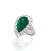 8.32CT COLUMBIAN PEARSHAPE MUZO EMERALD AND ARGYLE PINK DIAMOND RING (Thumbnail 2)