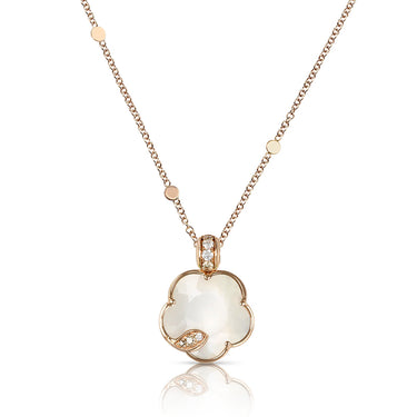 PASQUALE BRUNI PETIT JOLI LUNAIRE 18CT ROSE GOLD PEARL OF THE MOON GEM & DIAMOND NECKLACE