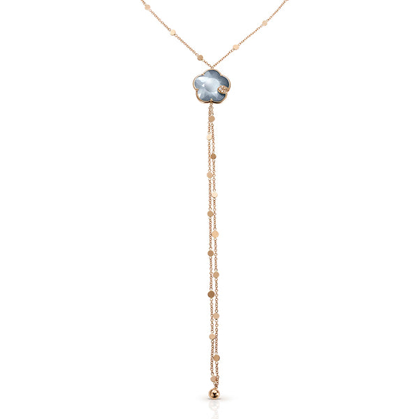 PASQUALE BRUNI TON JOLI LUNAIRE 18CT ROSE GOLD LUNAR NIGHT BLUE GEM & DIAMOND NECKTIE (Image 1)