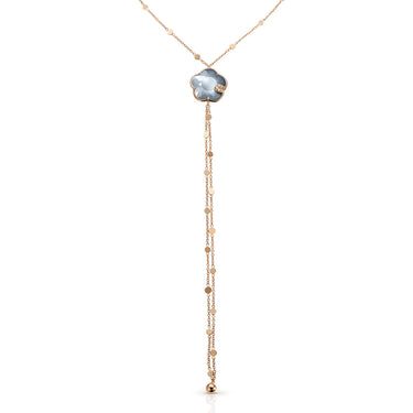 PASQUALE BRUNI TON JOLI LUNAIRE 18CT ROSE GOLD LUNAR NIGHT BLUE GEM & DIAMOND NECKTIE