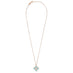 ROBERTO COIN 'PRINCESS FLOWER' 18CT ROSE & WHITE GOLD TURQUOISE & DIAMOND NECKLACE (Thumbnail 3)