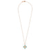 ROBERTO COIN 'PRINCESS FLOWER' 18CT ROSE & WHITE GOLD TURQUOISE & DIAMOND NECKLACE (Thumbnail 4)