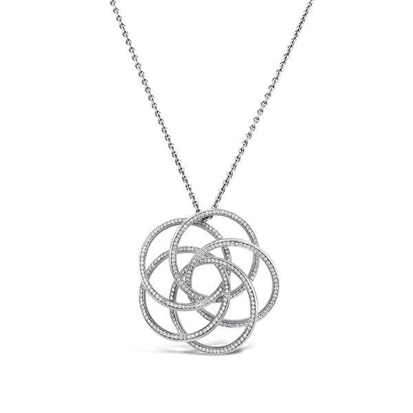STOCKERT 18CT WHITE GOLD DIAMOND PENDANT (Image 1)