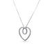 STOCKERT 18CT WHITE GOLD DIAMOND HEART PENDANT WITH TRACE CHAIN (Thumbnail 1)