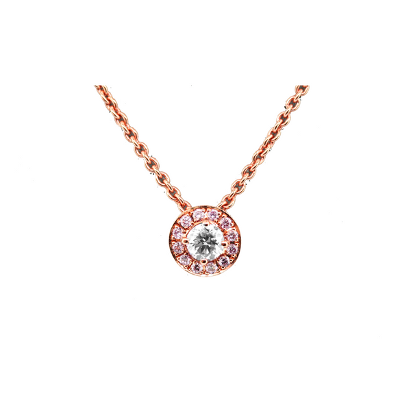 0.23CT ARGYLE PINK DIAMOND PENDANT SET IN 18CT ROSE GOLD (Image 1)
