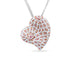 18CT WHITE GOLD AND 18CT ROSE GOLD ARGYLE PINK DIAMOND AND WHITE DIAMOND HEART SHAPED PENDANT (Thumbnail 1)