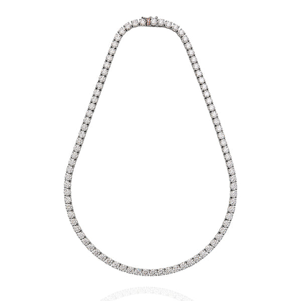 18CT WHITE GOLD 26.69CT DIAMOND LINE NECKLACE (Image 1)