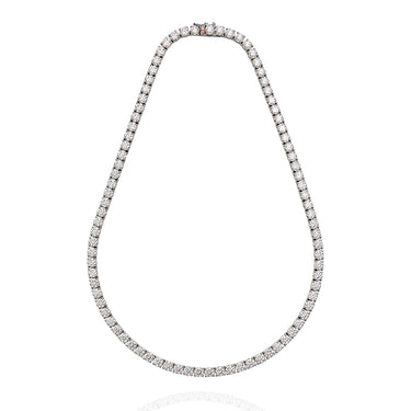 18CT WHITE GOLD 26.69CT DIAMOND LINE NECKLACE