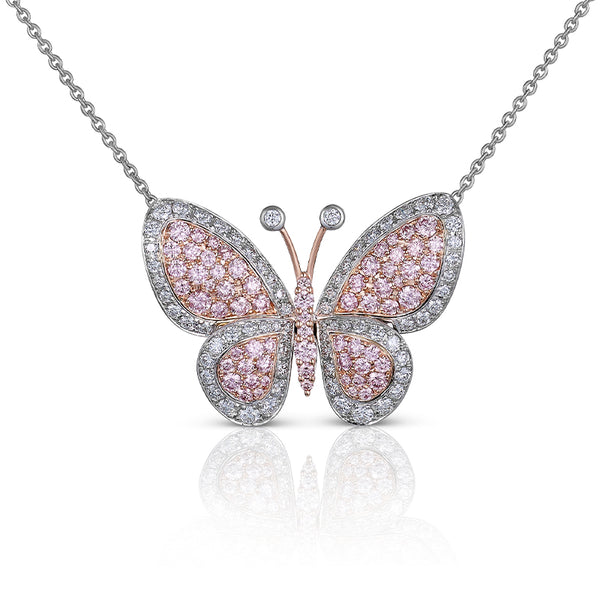 ARGYLE PINK™ BUTTERFLY PENDANT - LIMITED EDITION (Image 1)