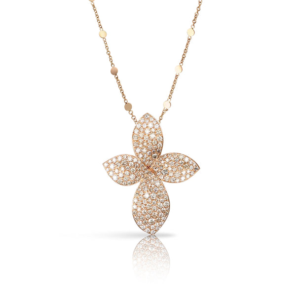 PASQUALE BRUNI 'GIARDINI SEGRETI' 18CT ROSE GOLD WHITE AND CHAMPAGNE DIAMOND NECKLACE (Image 1)