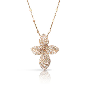 PASQUALE BRUNI 'GIARDINI SEGRETI' 18CT ROSE GOLD WHITE AND CHAMPAGNE DIAMOND NECKLACE