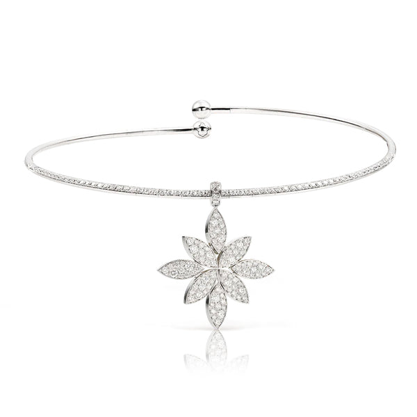 PASQUALE BRUNI GHIRLANDA LUCE DI LOTO 18CT WHITE GOLD DIAMOND CHOKER (Image 1)