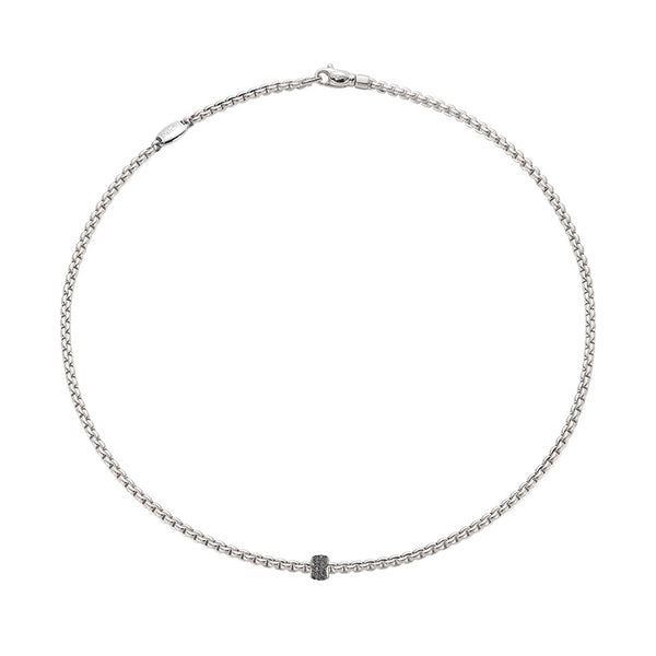 FOPE 'EKA' 18CT WHITE GOLD DIAMOND NECKLACE (Image 1)