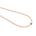 FOPE "EKA" 18CT ROSE GOLD NECKLACE AND WHITE GOLD PAVE  BLACK DIAMOND RHONDEL 50CM (Thumbnail 2)