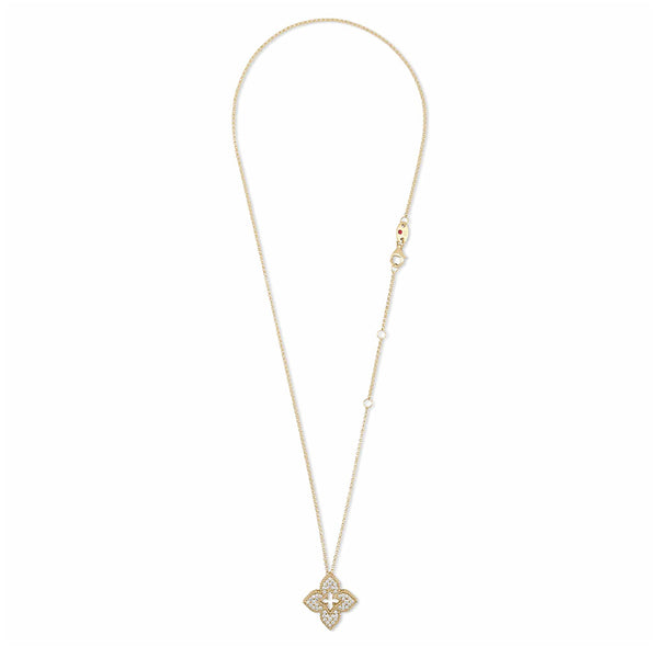 ROBERTO COIN VENETIAN PRINCESS 18CT YELLOW GOLD DIAMOND NECKLACE (Image 2)