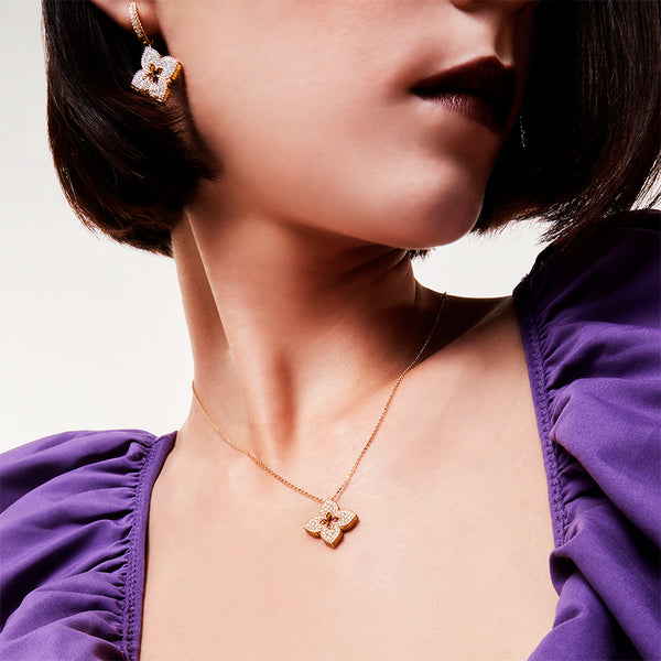 ROBERTO COIN 'VENETIAN PRINCESS' 18CT YELLOW GOLD DIAMOND NECKLACE (Image 3)