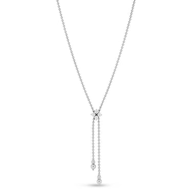ROBERTO COIN LOVE IN VERONA 18CT WHITE GOLD DIAMOND NECKLACE