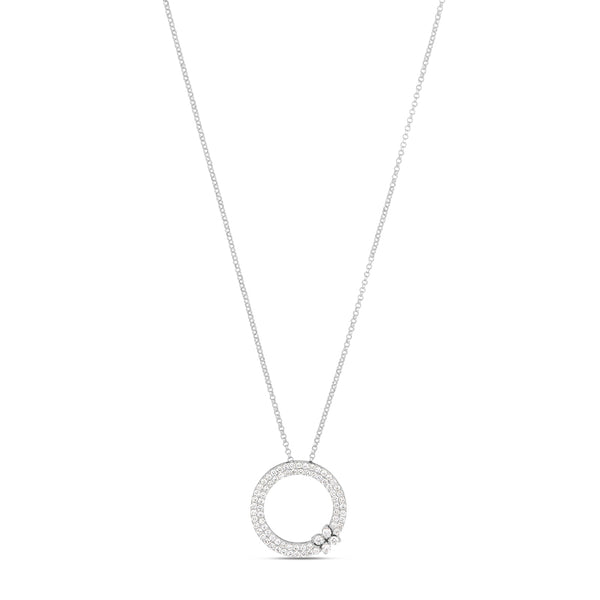 ROBERTO COIN LOVE IN VERONA 18CT WHITE GOLD DIAMOND NECKLACE (Image 1)