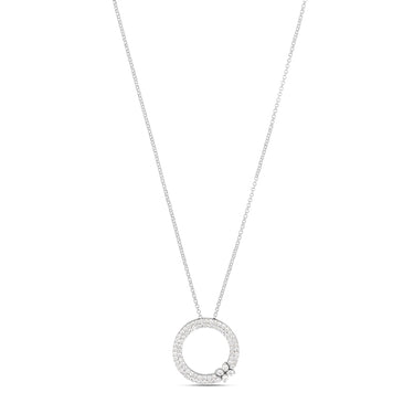 ROBERTO COIN LOVE IN VERONA 18CT WHITE GOLD DIAMOND NECKLACE