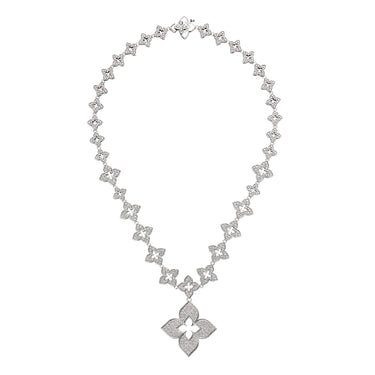 ROBERTO COIN 'VENETIAN PRINCESS' 18CT WHITE GOLD DIAMOND NECKLACE