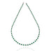PLATINUM & 18CT WHITE GOLD COLOMBIAN EMERALD & DIAMOND LINE NECKLACE (Thumbnail 2)