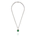 PLATINUM & 18CT WHITE GOLD 2.80CT COLOMBIAN EMERALD & DIAMOND NECKLACE (Thumbnail 2)