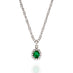 PLATINUM & 18CT WHITE GOLD 2.80CT COLOMBIAN EMERALD & DIAMOND NECKLACE (Thumbnail 1)