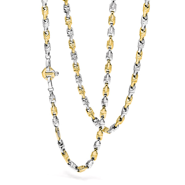 BARAKA NEXUS 18CT YELLOW & WHITE GOLD DIAMOND NECKLACE (Image 1)