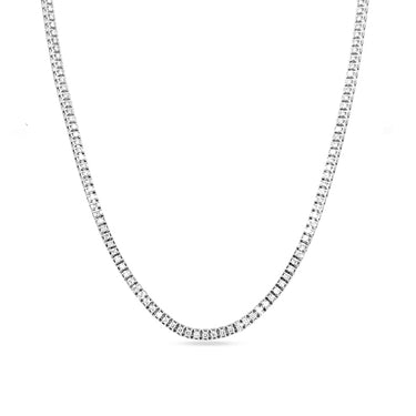 DEMEGLIO 18CT WHITE GOLD 2.93CT DIAMOND LINE NECKLACE